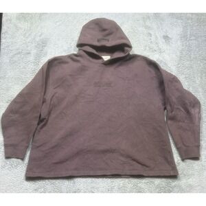 Essentials Fear Of God Hoodie Men's Xl Brown Oversize Pullover Logo Sweatshirt